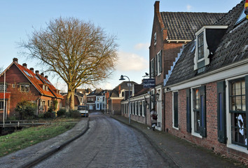 Fototapeta na wymiar Il villaggio di Amstelhoek, Amsterdam - Olanda