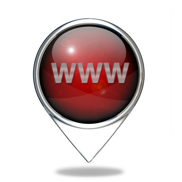 www pointer icon on white background