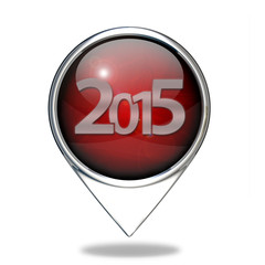 2015  pointer icon on white background