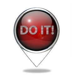 Do it pointer icon on white background