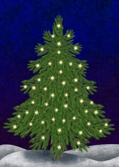 Christmastree with lights
