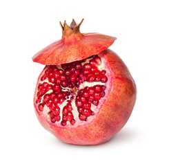 Delicious Exotic Pomegranate Fruit With Lid