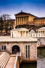 Naklejka premium The Fairmount Water Works and Museum of Art in Philadelphia, Pen
