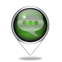 forum pointer icon on white background