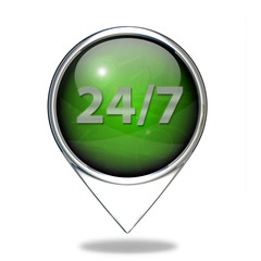 Support pointer icon on white background