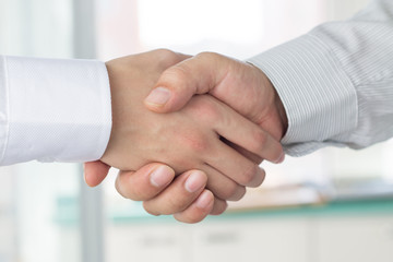 business people handshaking