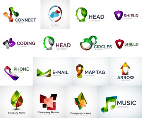 Abstract company logo vector collection