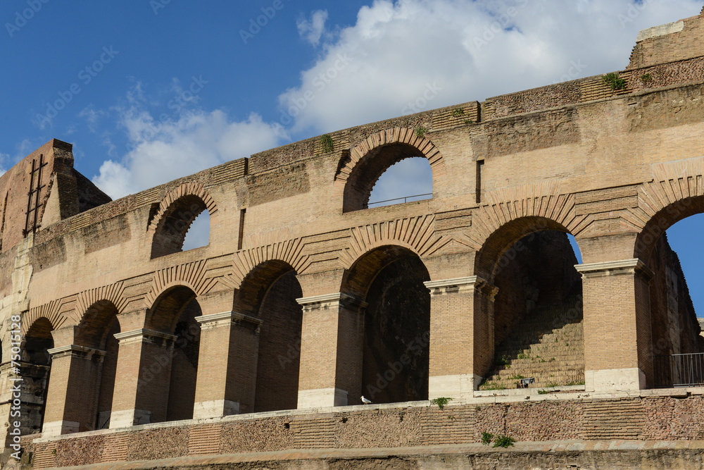 Wall mural ancient Colosseum in Rome, Italy