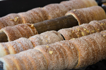 Trdelnik - Czech traditional sweet pastries.