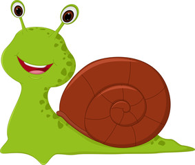 Happy Snail cartoon
