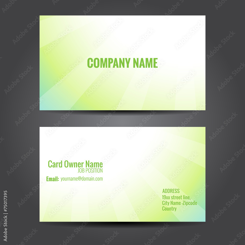 Sticker clean and simple design business template