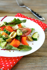 Salad with feta and olives