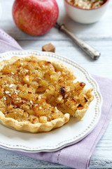 Sweet cake with apples