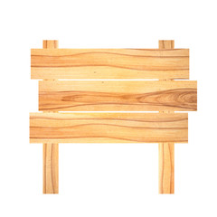 old wooden signboard isolated on white.