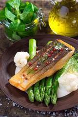 Roasted salmon