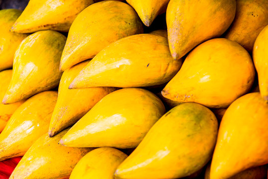 Egg fruit or Canistel on sale stand