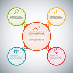 Vector circle infographic