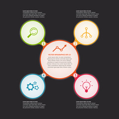 Vector circle infographic