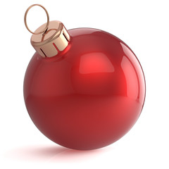 Christmas ball New Years Eve ornament decoration red