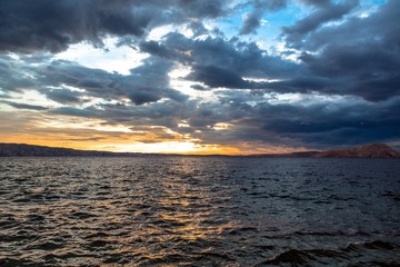 Beautiful landscape with sea and clouds