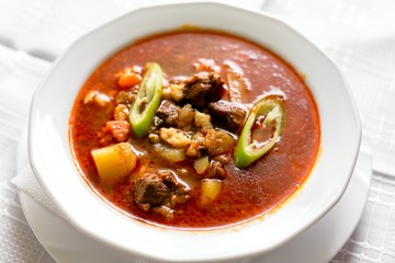Traditional Hungarian goulash