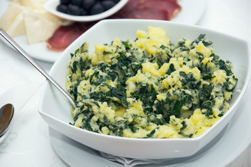 Stew of potatoes and chard