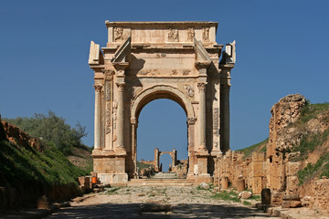 Fototapeta na wymiar Leptis Magna, Libyen