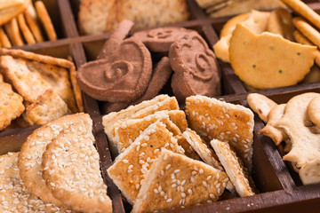 Set of different cookies