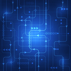 Abstract technology concept background. Beautiful colors