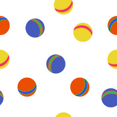 Kids balls colorful pattern