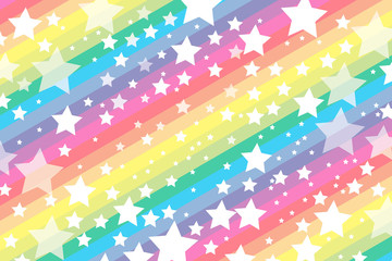 Obraz premium #Background #wallpaper #Vector #Illustration #design #free #free_size #charge_free #colorful #color rainbow,show business,entertainment 背景素材壁紙,銀河,星空,縞,縞々,ストライプ,星,星屑,スター,天の川,七色,虹色,虹,レインボー,パーティー,デコレーション