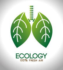 Ecology design, vector illustration.