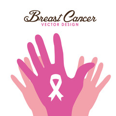 Cancer design, vector illustration.