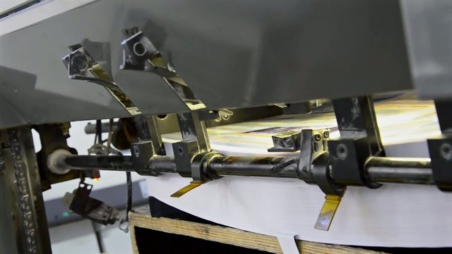 Sheet pulled from offset printing press
