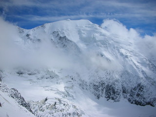 Fototapeta na wymiar High peak in the Himalayas