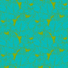 Fototapeta na wymiar Seamless pattern with tulips