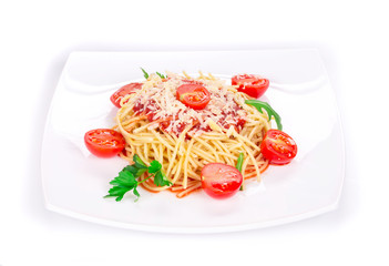 Pasta with tomato sauce