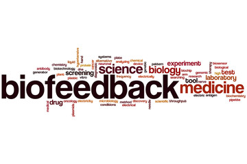 Biofeedback word cloud