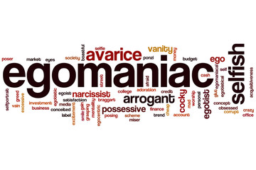 Egomaniac word cloud