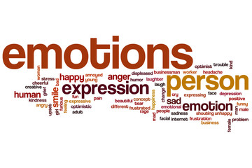 Emotions word cloud