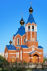 Fototapeta na wymiar Orthodox Cathedral in Komsomolsk-on-Amur