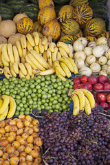 Fruits stand at street market