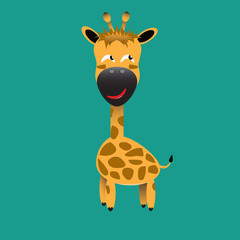 tricky giraffe gartoon character