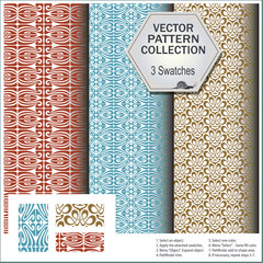 Vector pattern collection that includes 3 brushes