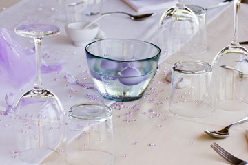 Table Ready For The Wedding Feast