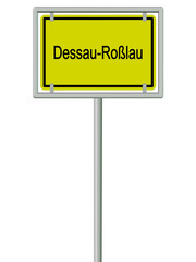 Dessau-Roßlau - Ortsschild