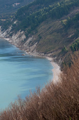 Obraz premium blu con macchie bianche