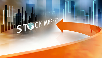 Economical Stock market concept