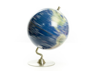 World globe spinning