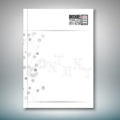 Three dimensional mesh stylish word content. Brochure, flyer or